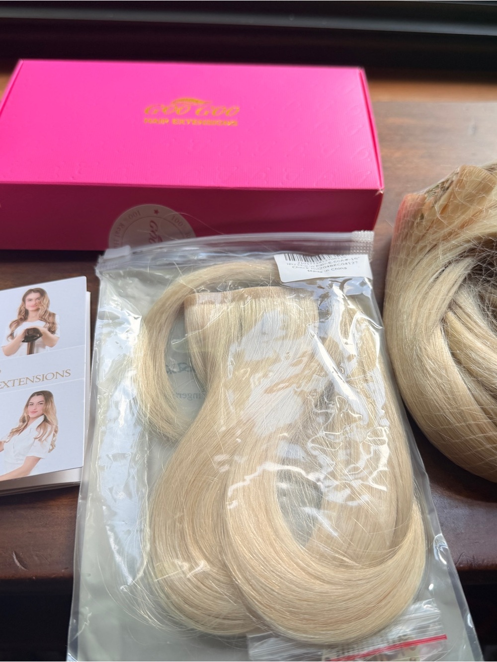 Luxury Blonde Clip-In Hair Extensions - Natural Light Blonde